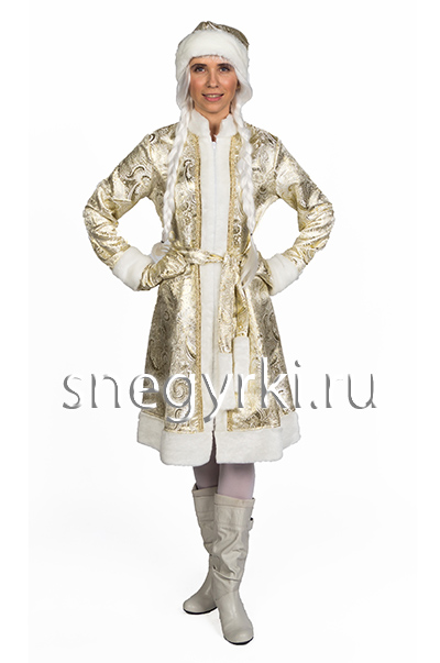 Костюм Снегурочки золотой (№ 15)