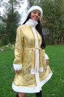 Костюм Снегурочки золотой (№ 15)