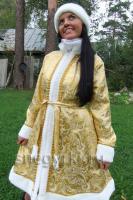 Костюм Снегурочки золотой (№ 15)